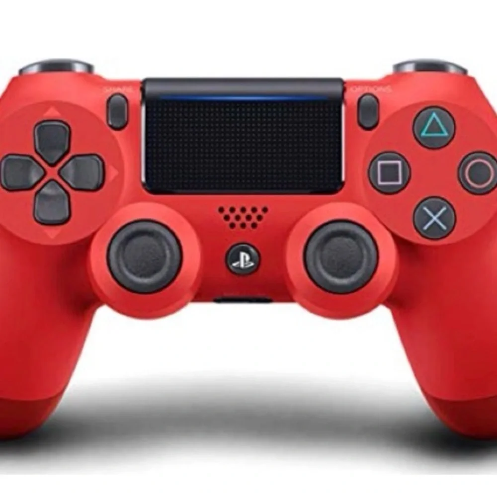 Sony PS4 Console with Black and Red DualShock Controllers